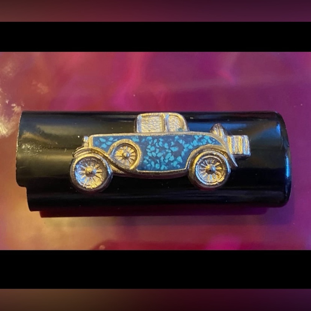 Vintage Car Crushed Turquoise Accessory Case #9179